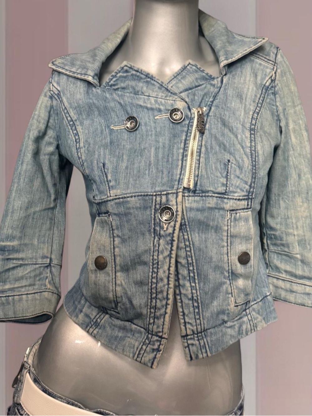 Miss Sixty Y2K Cropped Denim Jacket
